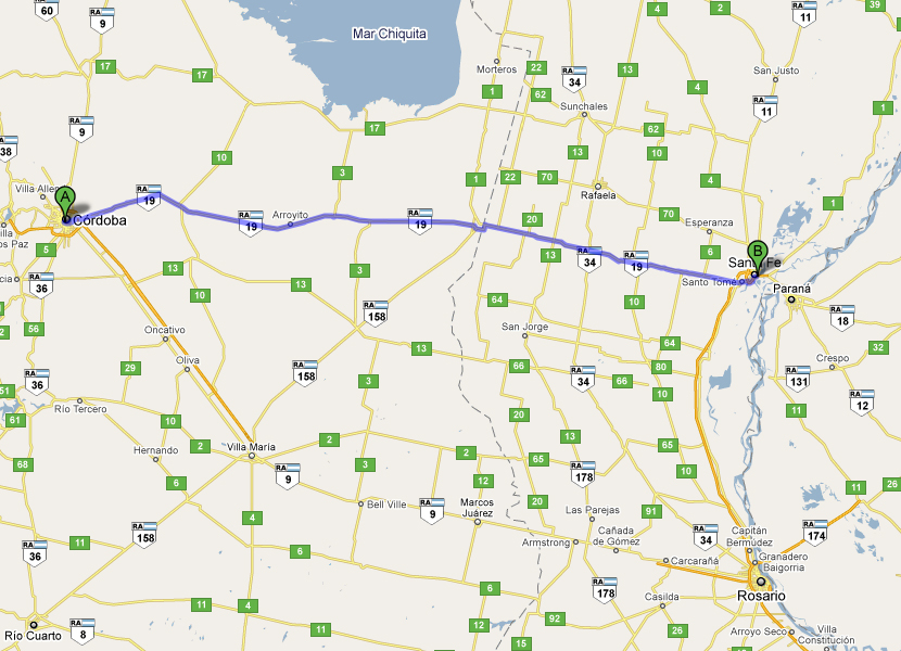 Atacama 2011 Trecho Córdoba > Santa Fé Ruta 19 352km