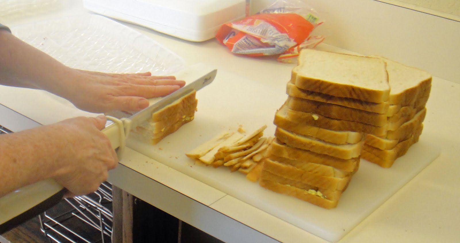 Billings East Stake Relief Society Triple Decker Finger Sandwiches