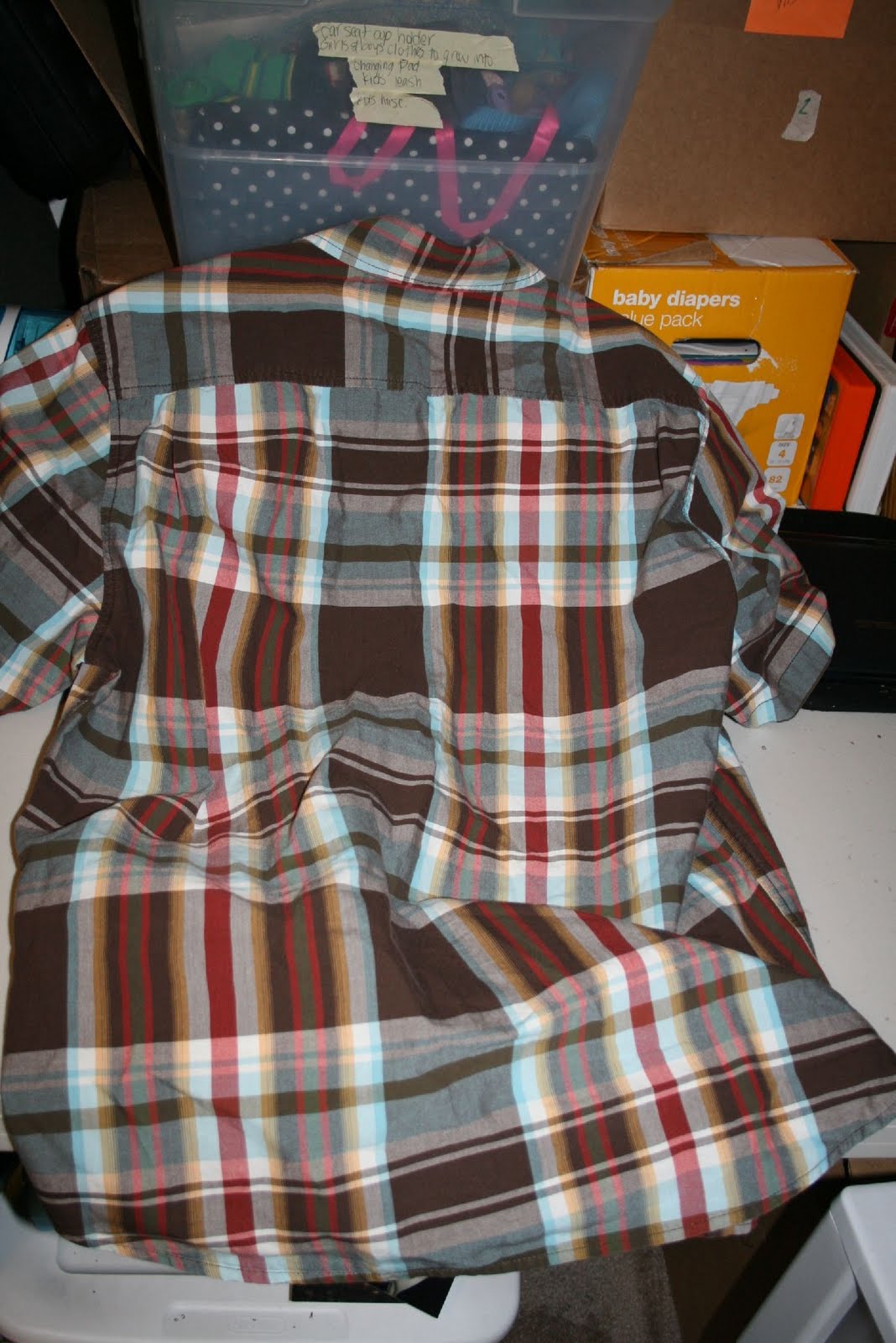 Jensen Crafts Mens Shirt Into Toddler Dress