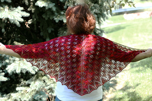 Spirit of Shetland - Home knitted fine lace shawl