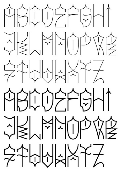 graffiti lettering alphabet. graffiti lettering alphabet.