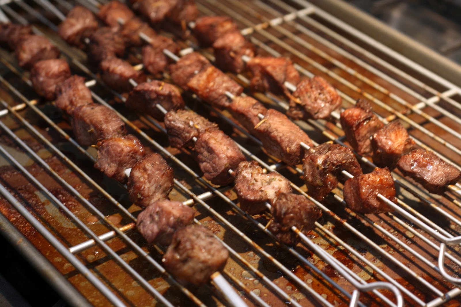 So Tasty So Yummy Pork Kebabs with Cucumber Yogurt Sauce