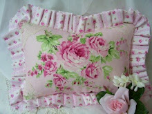 Soft Pink Rose Cottage Pillow
