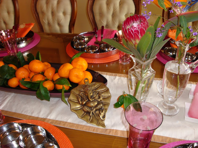 Entertaining From an Ethnic Indian Kitchen: Thali Tablescape