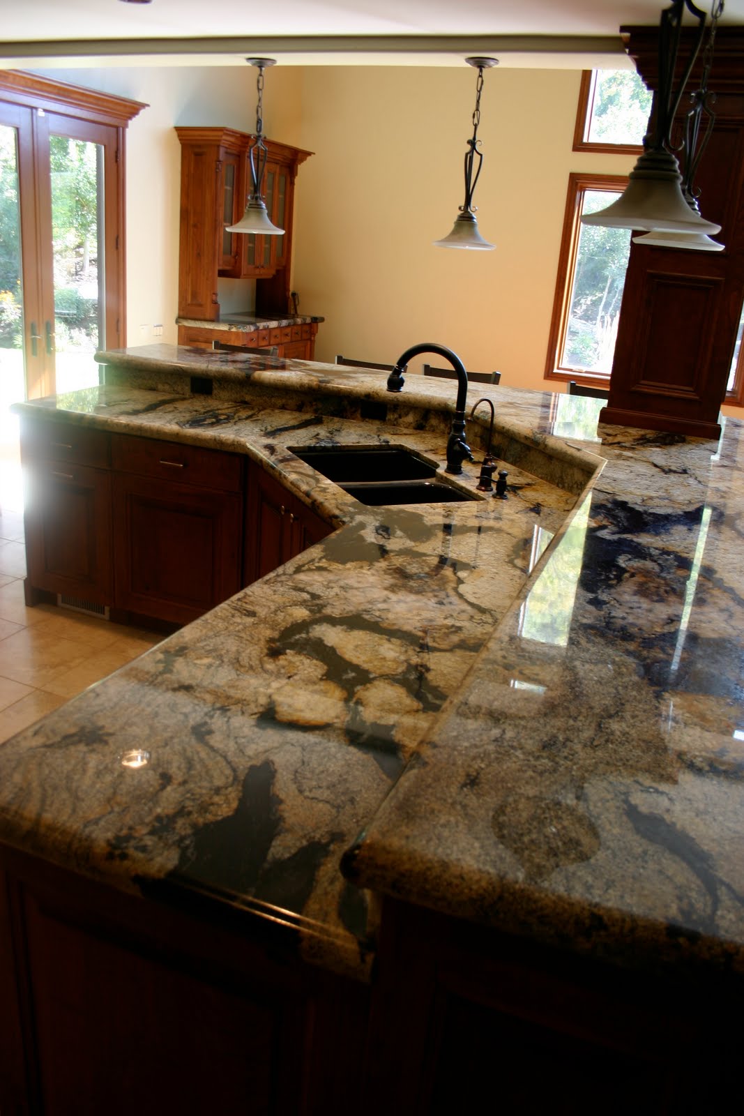 The Granite Gurus: Spectrus Granite Kitchen from MGS by Design