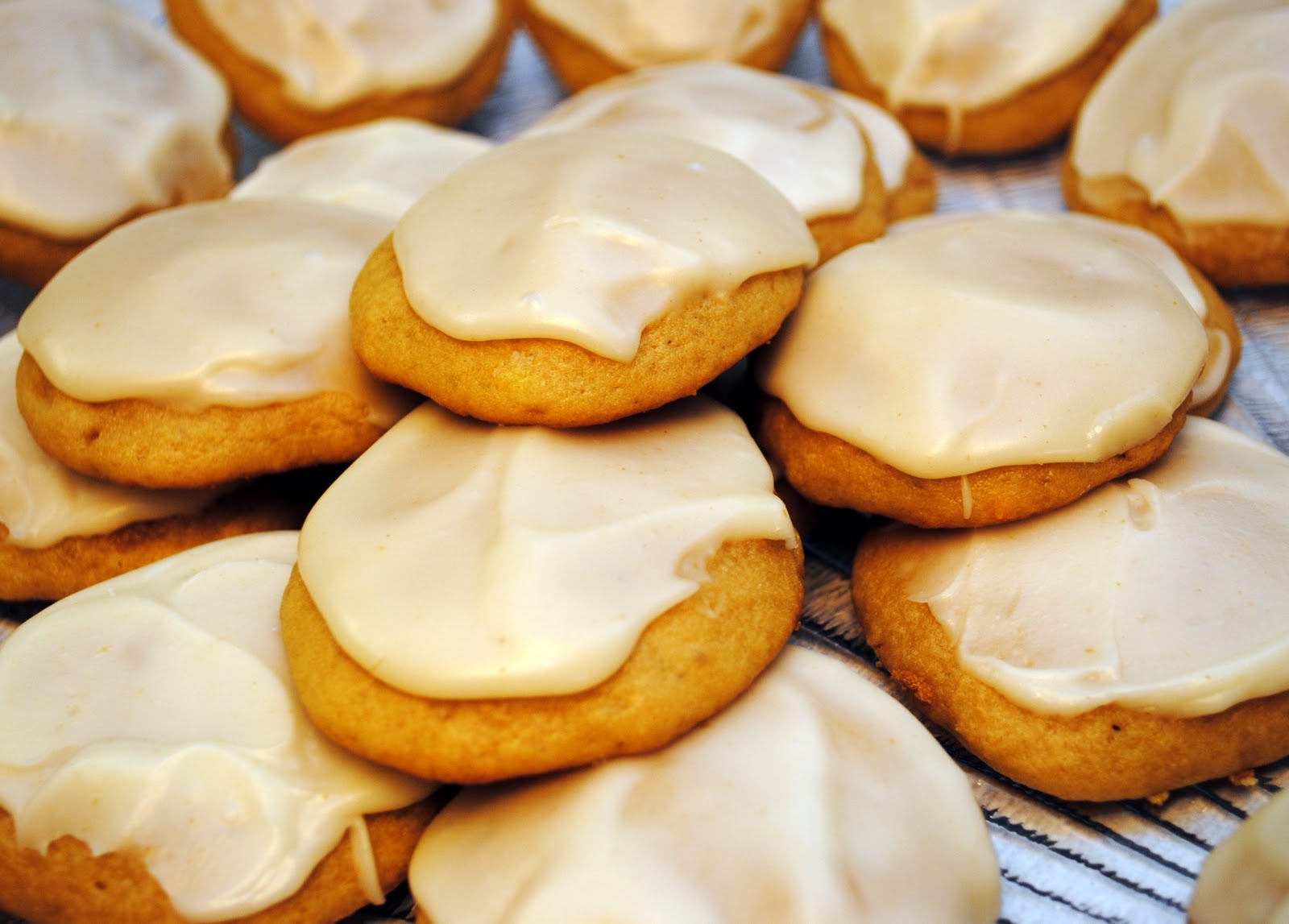 Sour Cream Cookies with Browned Butter Frosting from Wannabe Culinarian