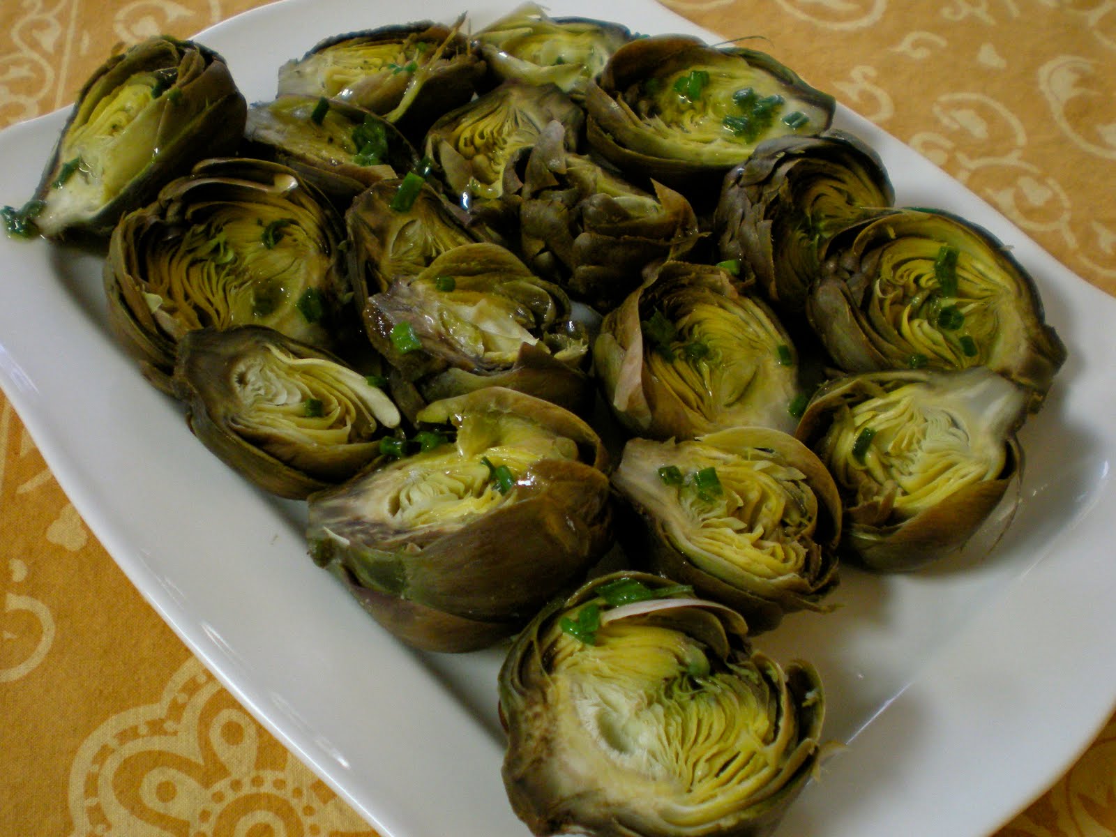 edible ventures Steamed Baby Artichokes