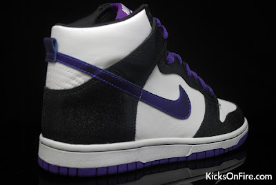 SLAB UP.com: Nike Dunk High GS - Black / White - Purple