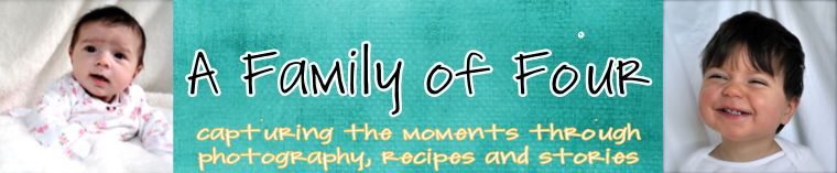 a family of four:  capturing the moments