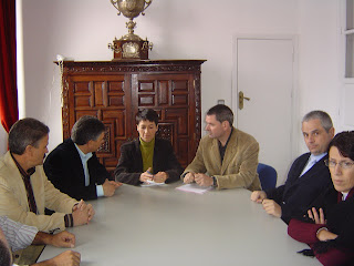 Imagen de la reunión de trabajo minutos antes de celebrarse