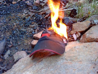Burning hat