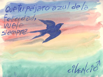 El pájaro azul, la tarjeta de Cilencio