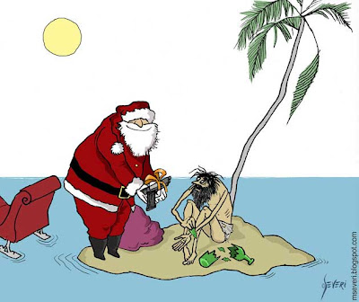 Tarjeta de Marcos Severi: Navidad con humor negro