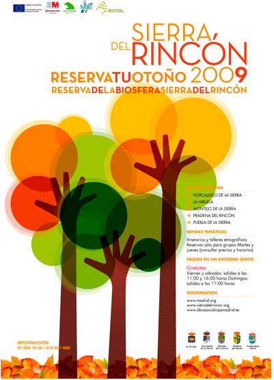 Cartel perteneciente a la campaña Otoño Sierra Rincón 2009