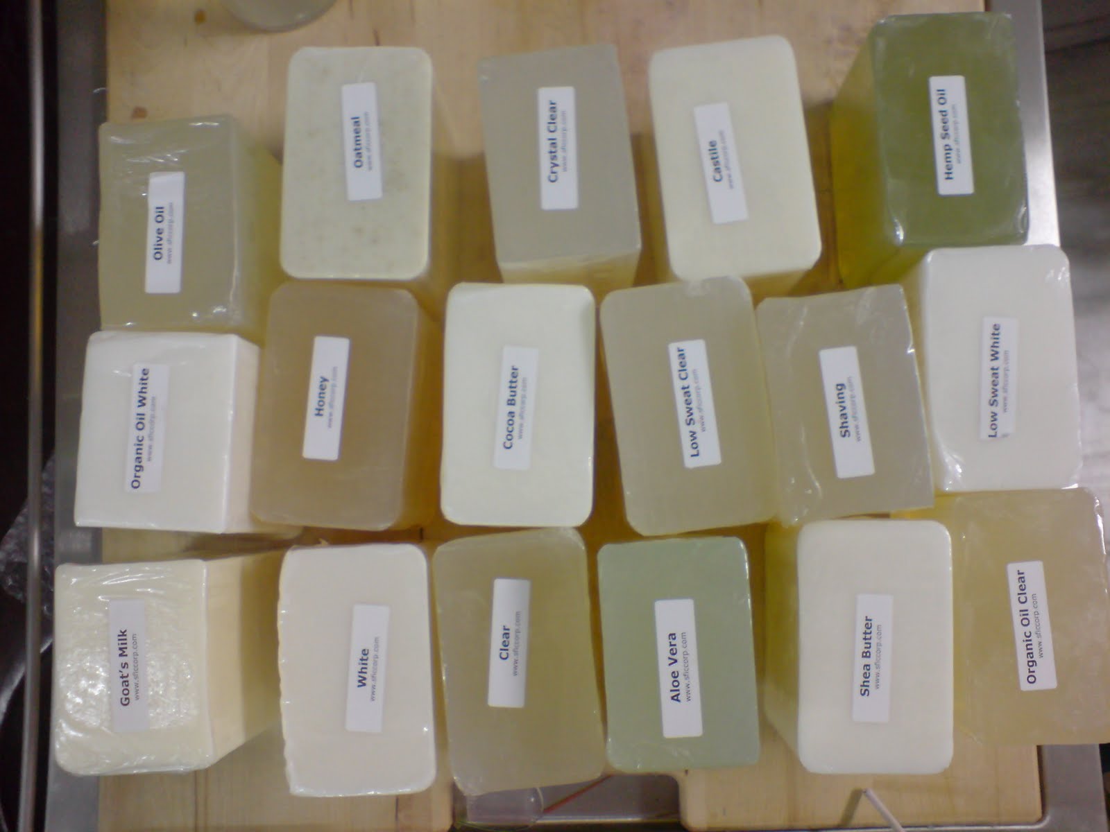 Nature's Little Treasures New Melt & Pour Soap Base Samples have arrived!
