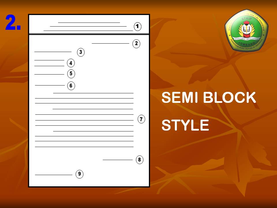 Eight C holic: Model of Bussiness Letter