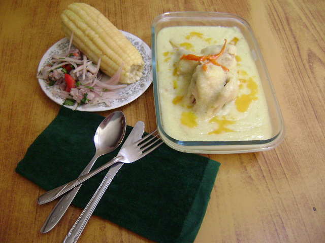 Comida peruana : Boda de gallina. - Manualidades MamaFlor