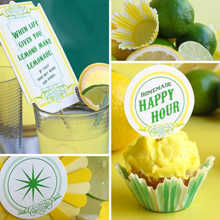 Spiked Lemonade Party Favors