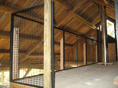 Bare Hill Barn: Loft railing completed