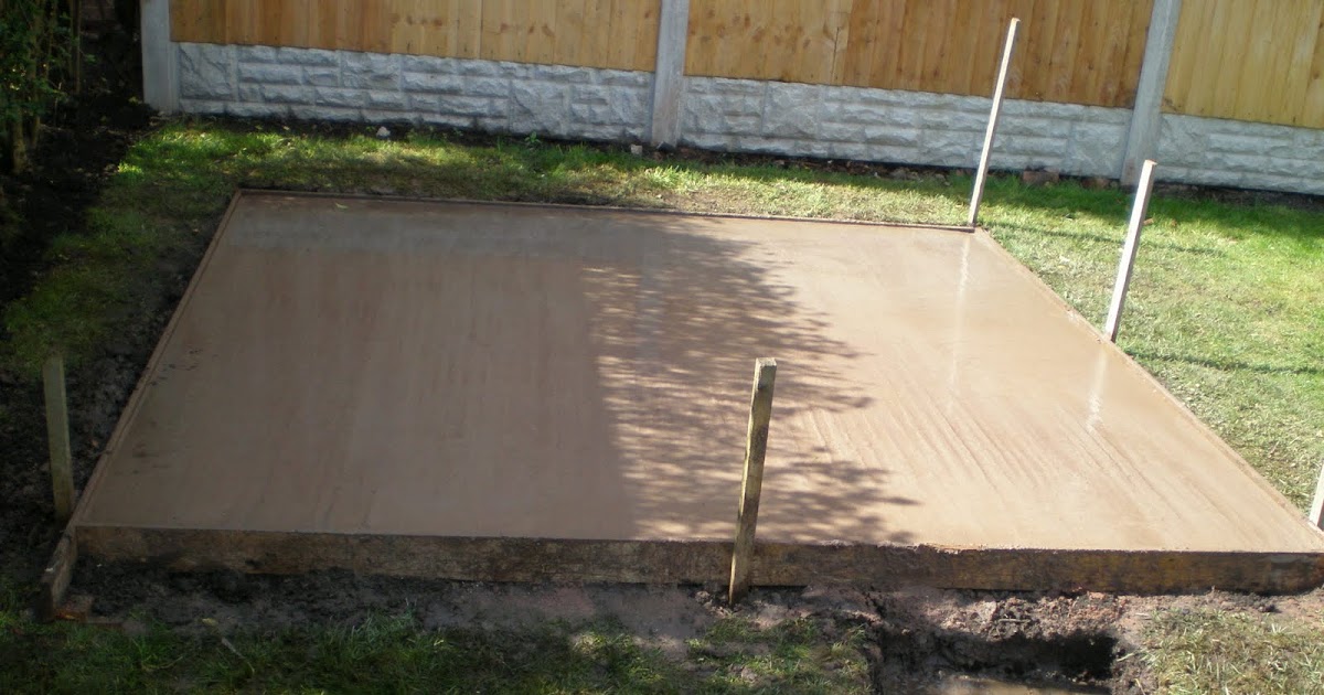 Concrete Base For Shed Contractor Pictures