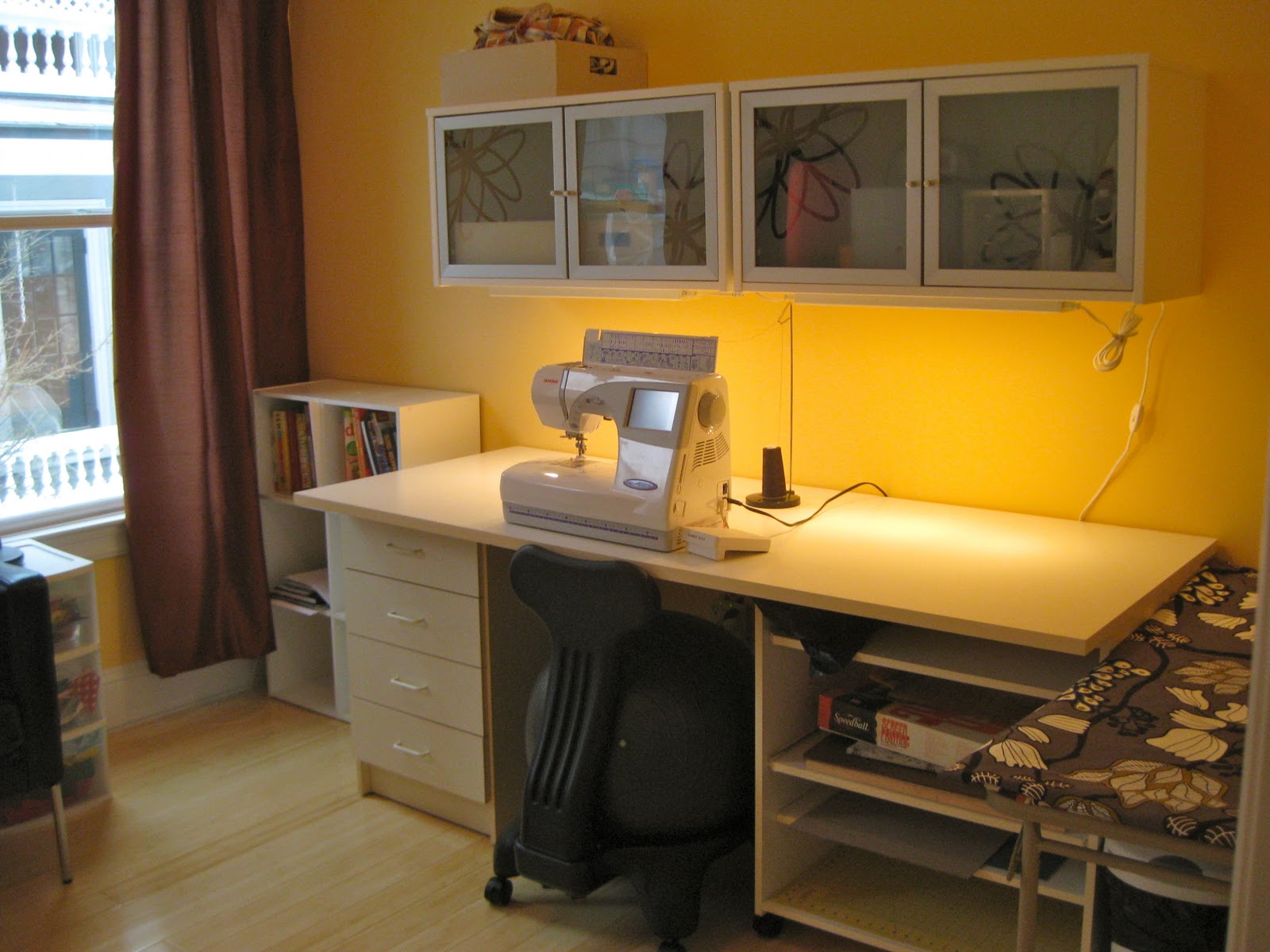 littlesage sewing room paint and furniture