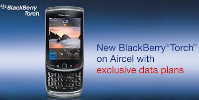 Aircel Offer BlackBerry Torch 9800