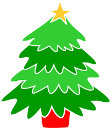 christmas tree cartoon clip trees holiday xmas face