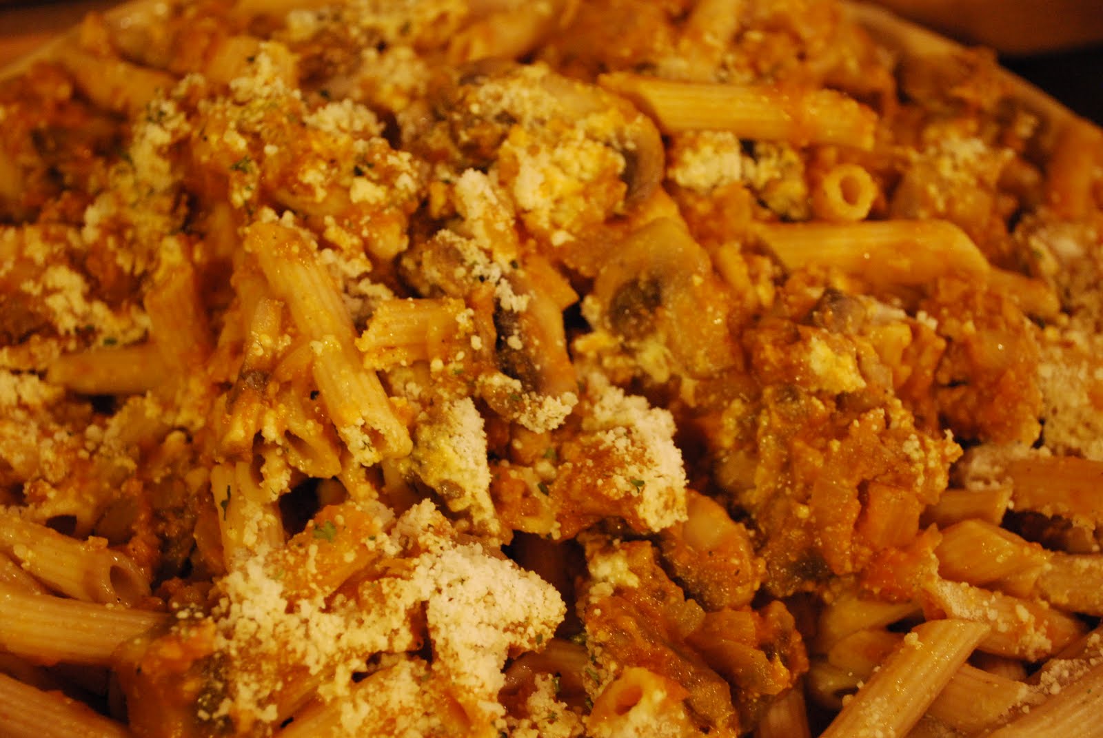 "Pointless" Meals Sausage and Pumpkin Pasta