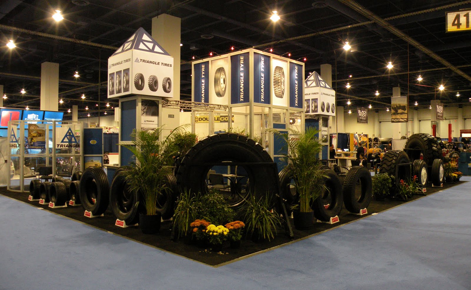 Just A Car Guy: Tire displays at the South hall... not a lot to see