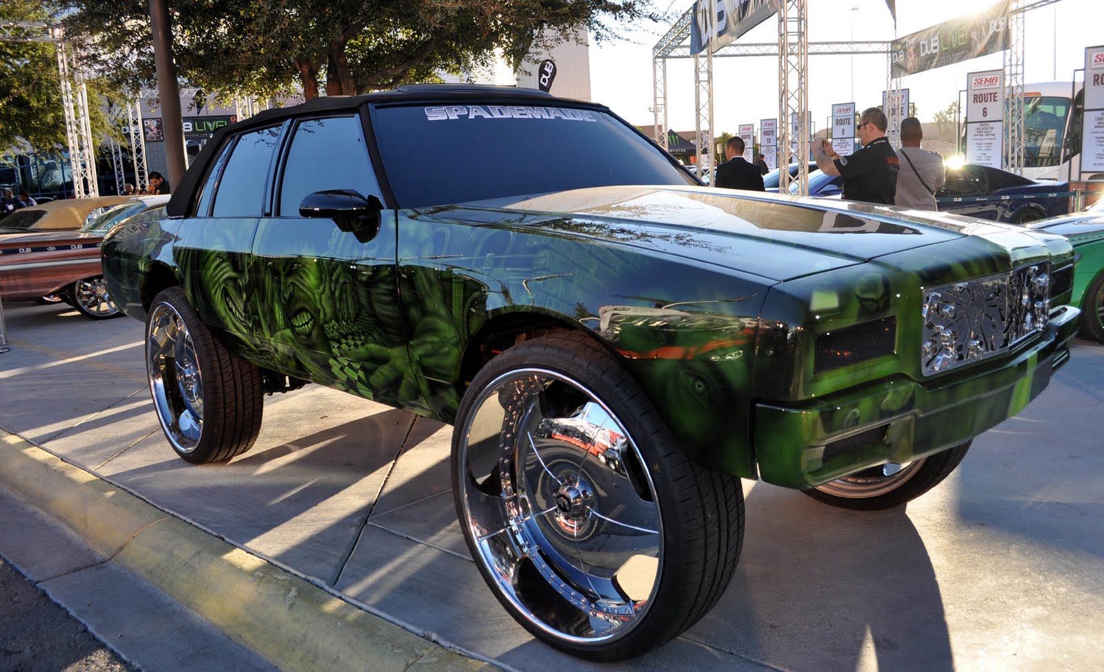 Just A Car Guy The Hulk inspired airbrushing, all over this Chevy that