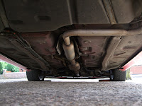MG Rover 25 ZR underbody underneath