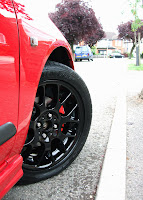 MG Rover 25 Painted Calipers Black Wheels