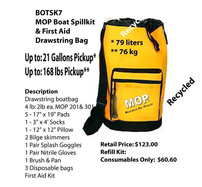 Greener Minds MOP Environmental Offers Green Oil Spill Kit for Boaters