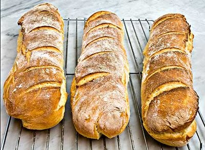 Old-fashioned Baguettes from Laurie at Mediterranean Cooking in Alaska blog