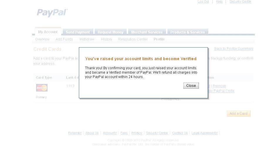 be an I.T. pro How i verify my paypal account with smartmoney card..