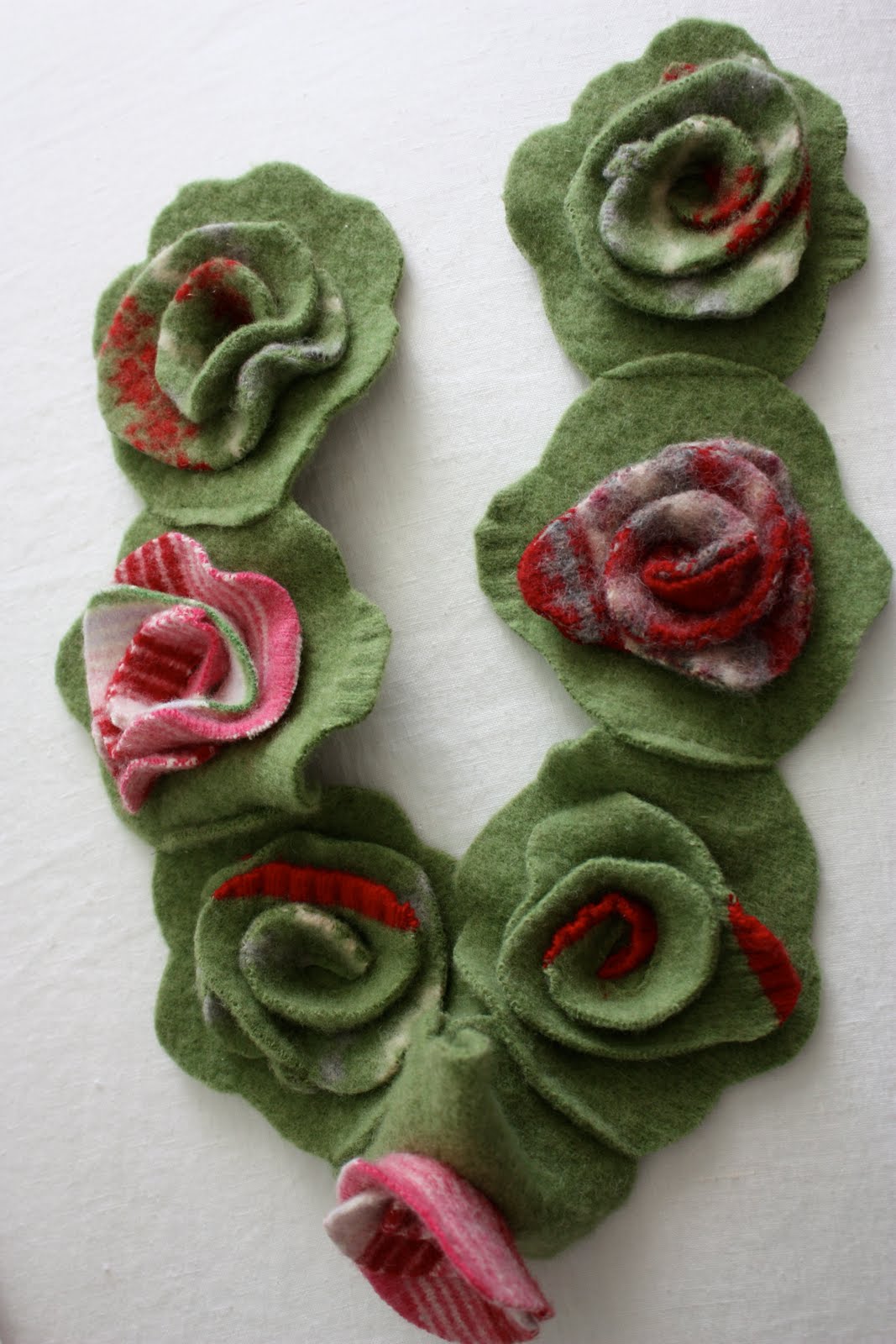 ELDERBERRY STREET Felted Flower Scarf