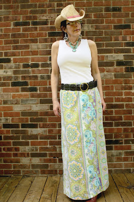 Revas Rags 2 Roses: EARTH DAY, Recycle and Upcycle / Maxi Skirt
