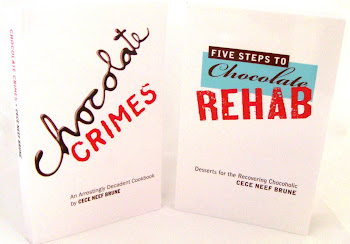 FIVE STEPS TO CHOCOLATE REHAB AND CHOCOLATE CRIMES COOKBOOKS