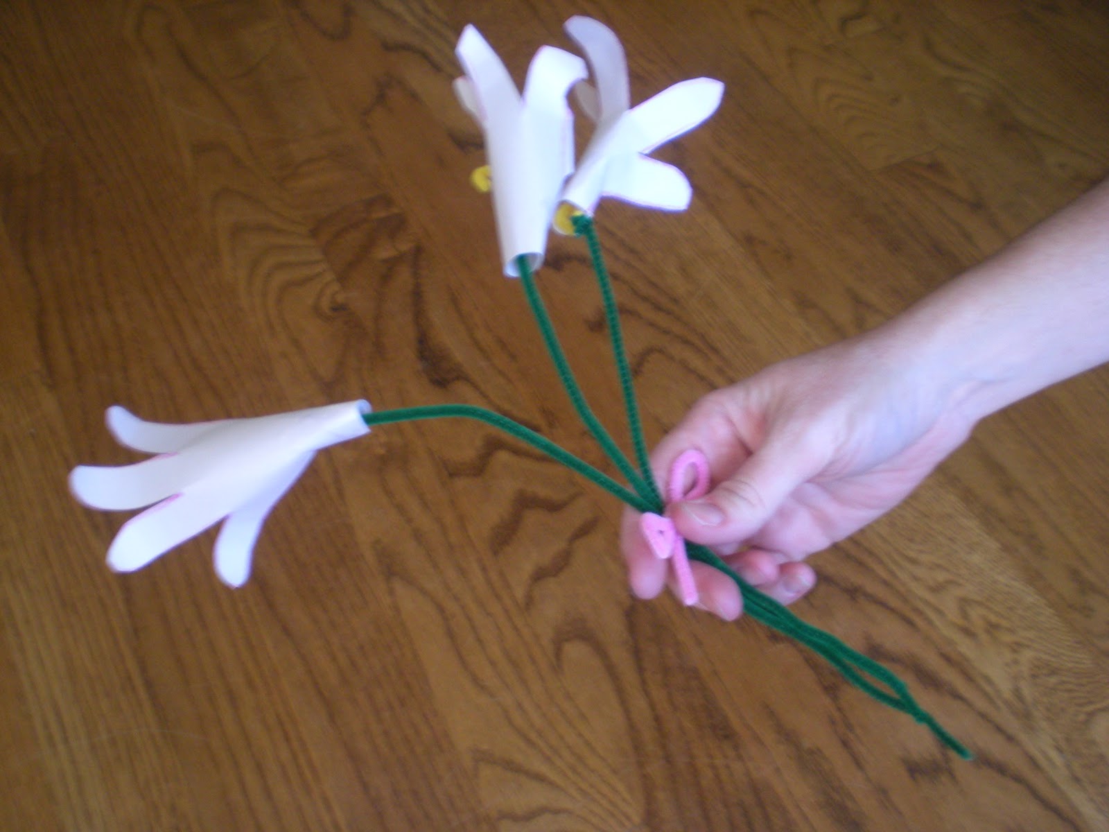 The School of Good Enough Easter Lilies for kids to make