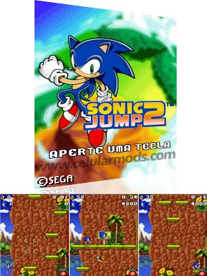 Jogos java para celular: Jogo - Sonic Jump 2