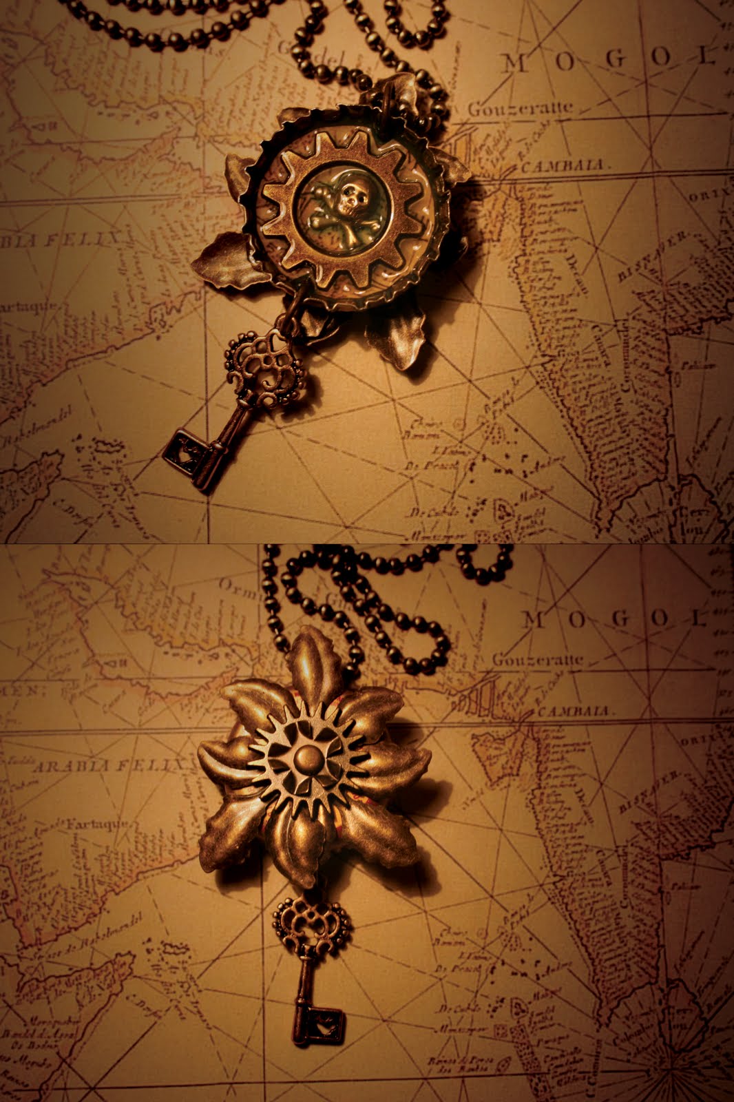 Turner's Tokens: Pretty Pirate Pendant Necklaces