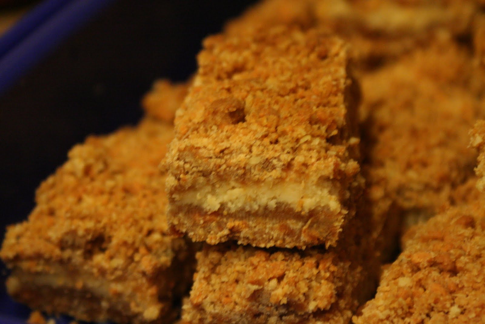 Cooking Claire Oatmeal Cream Cheese Butterscotch Bars