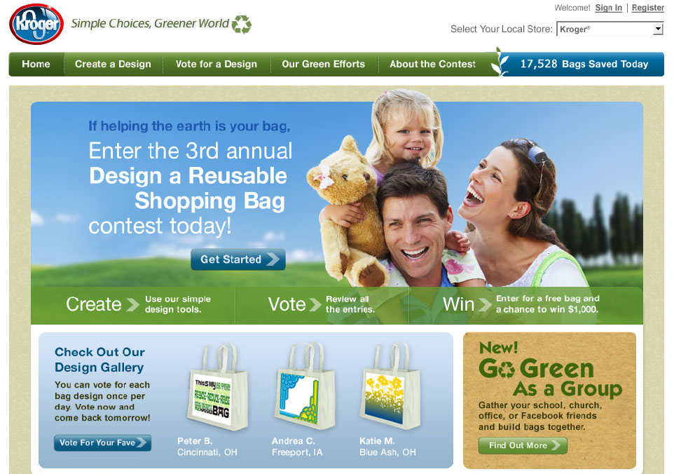 Kroger ReUseable Bag Design Contest « Coupon Contea