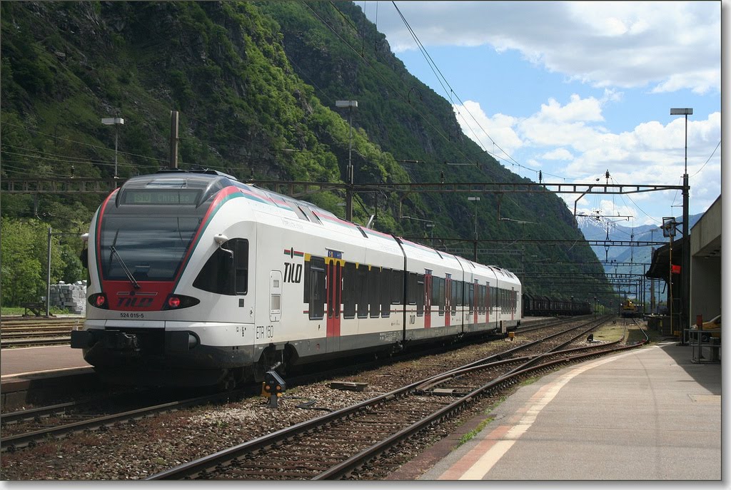 Risca Train Spoorwegfotografie in België en omstreken: Biasca en Biascina