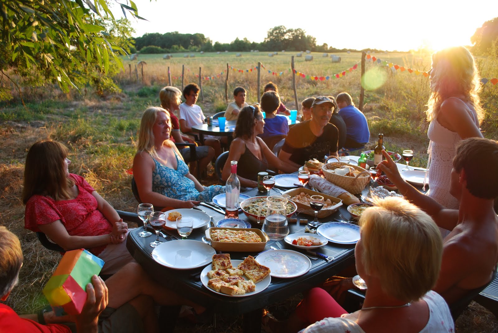 French country picnic at Barrusclet in the Gers