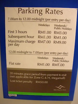 Mid Valley Megamall Gardens Parking @ KL | Car park. Where and the rates?