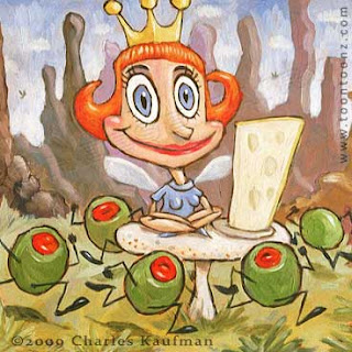 charles kaufman,illustration,wrapped,cheese,fairy,art