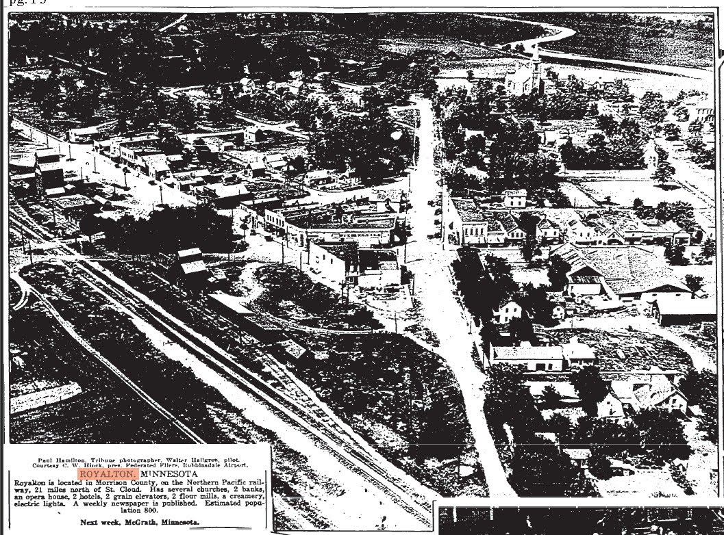 Janson Royalton, Minnesota in 1922