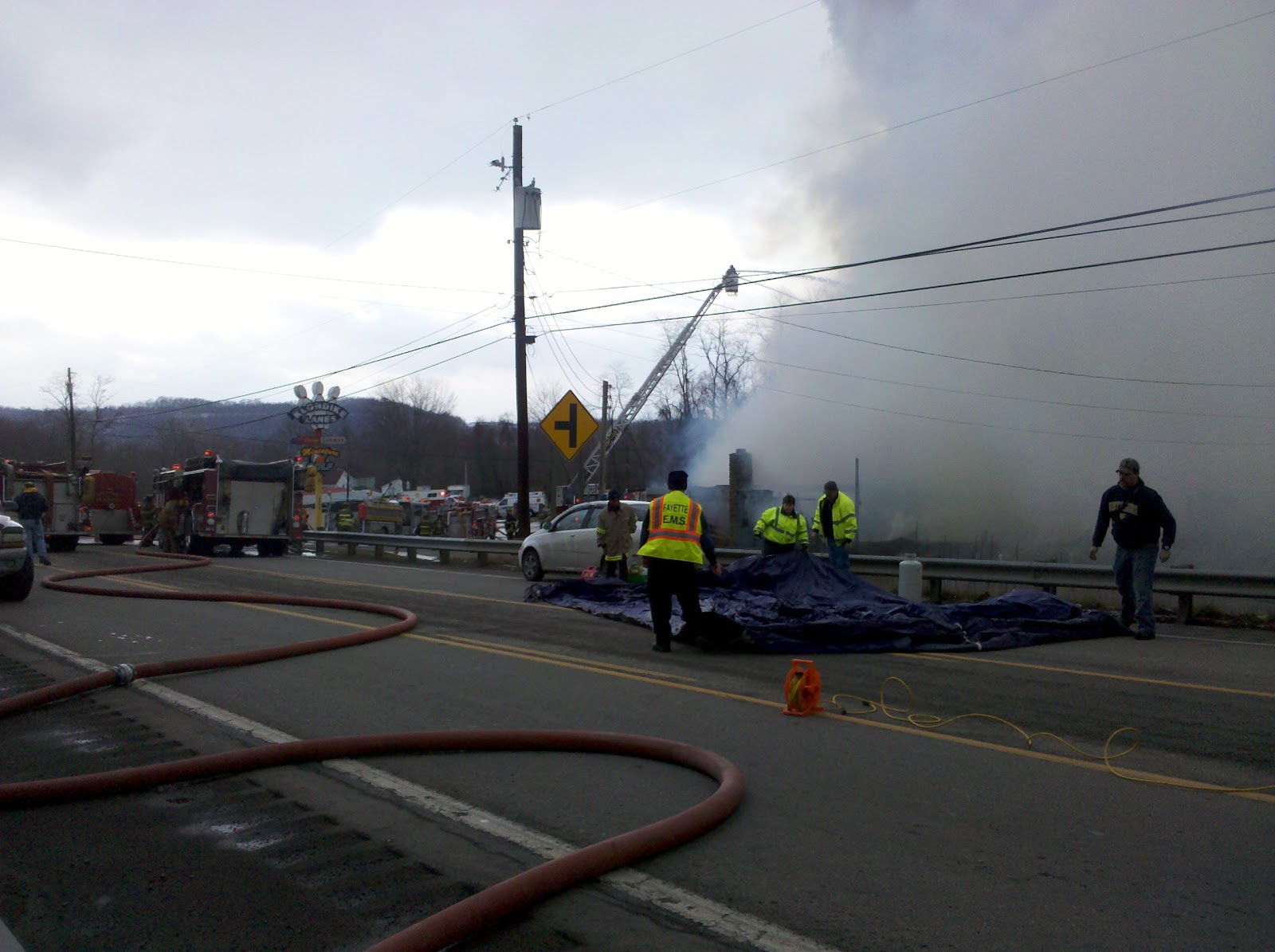 SWPA Rural Exploration Klondike Lanes Masontown PA Fire. 12.24.10