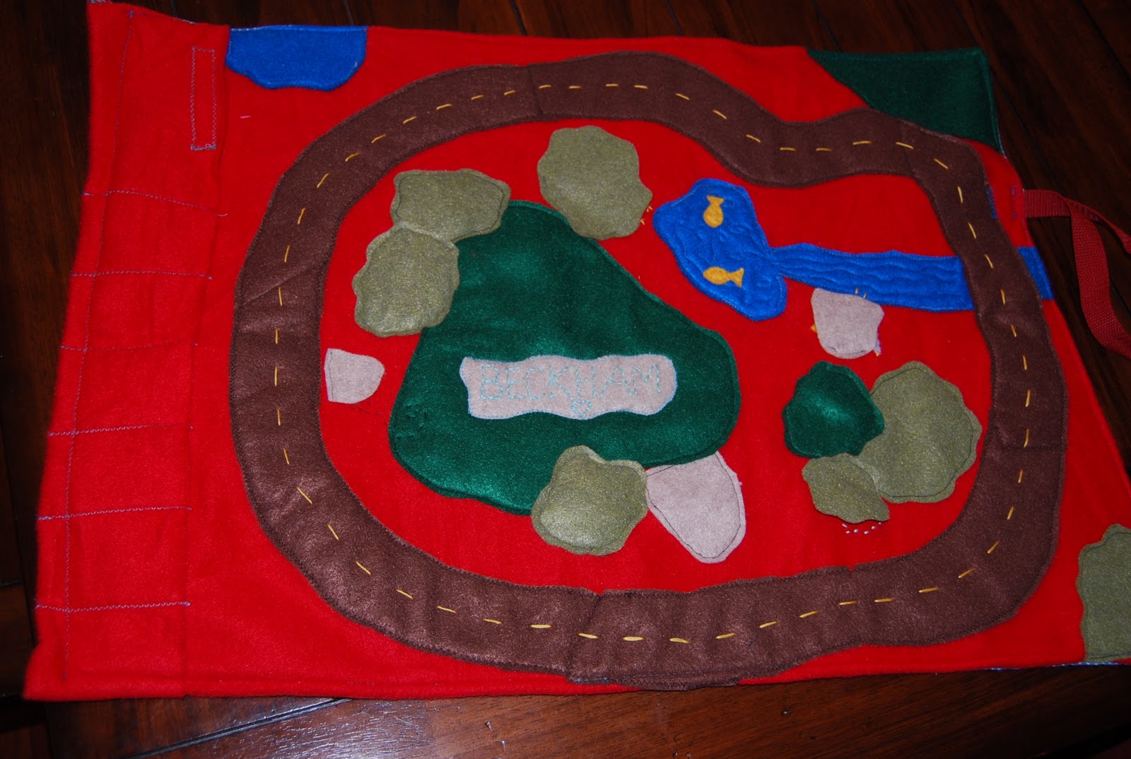 sleepless in Sandy Homemade boy gift car/play mat